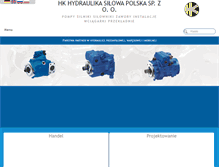 Tablet Screenshot of hk-hydraulika-silowa-polska.com